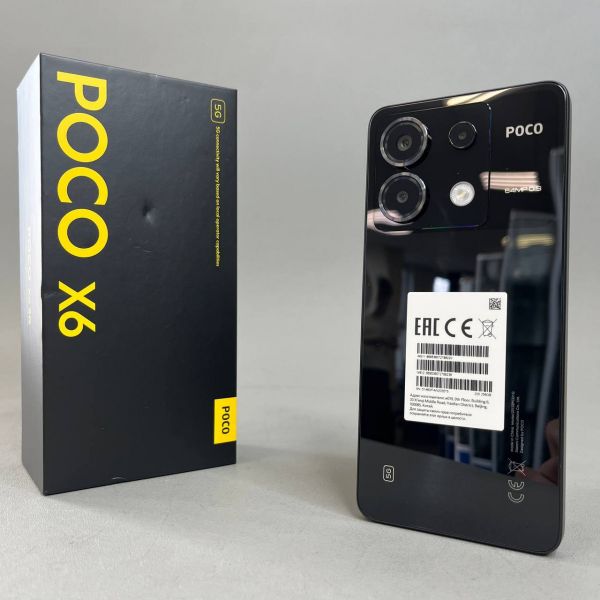 Смартфон Xiaomi POCO X6 8/256 ГБ Global, Dual nano SIM, черный