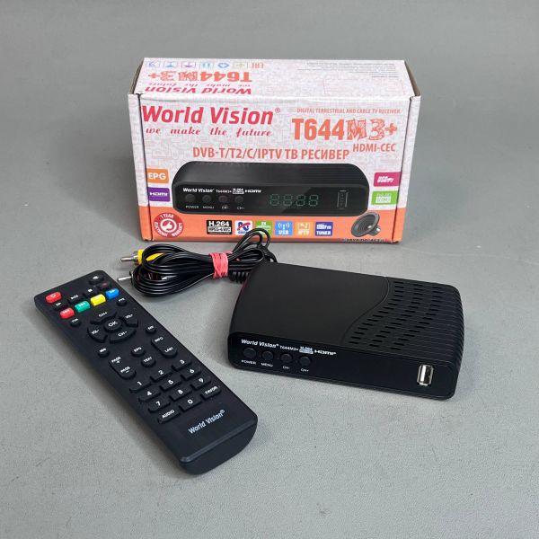 Цифровая приставка World Vision T644M3+(Эфирный, DVB-T2/C)